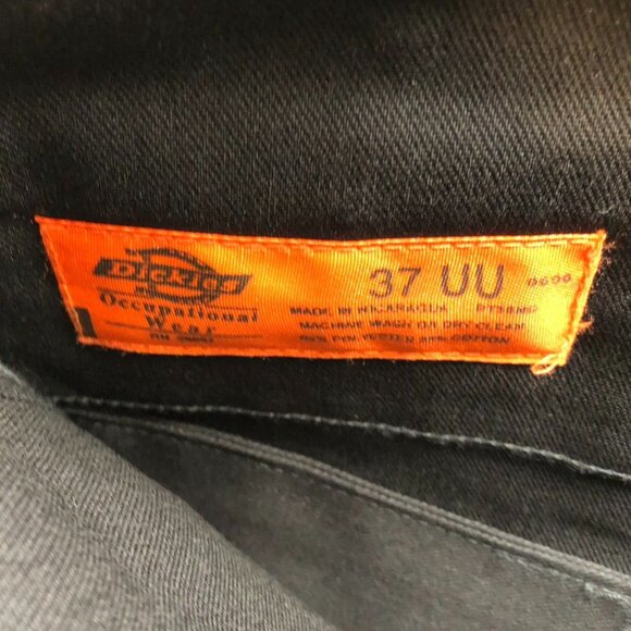 NWT Dickies Mens Work Pants Size 37UU Slim Straight Leg Black Workwear Classic - Picture 4 of 14